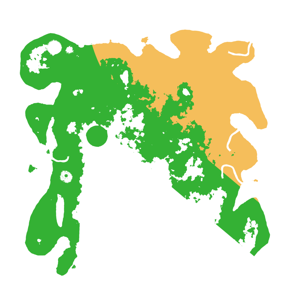 Biome Rust Map: Procedural Map, Size: 3700, Seed: 711088512