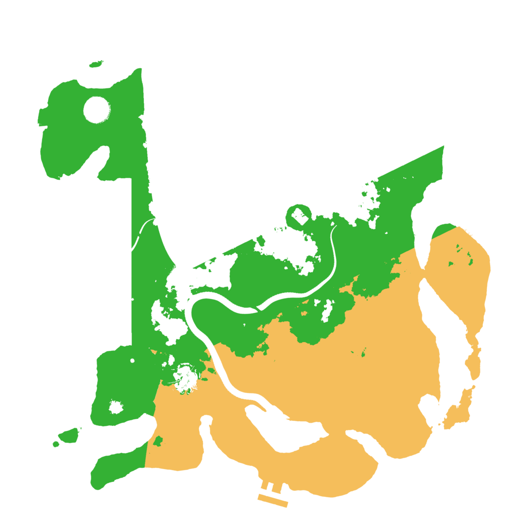 Biome Rust Map: Procedural Map, Size: 3500, Seed: 12065172