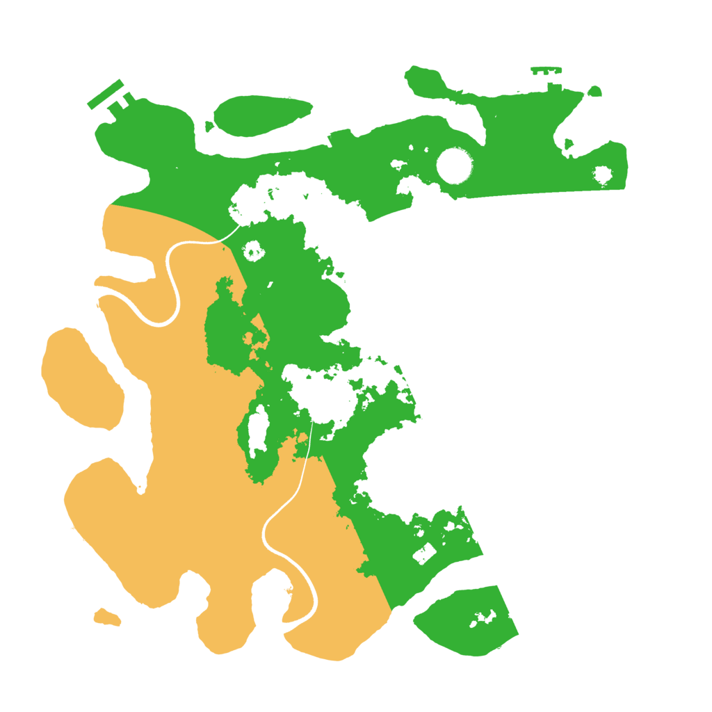 Biome Rust Map: Procedural Map, Size: 3500, Seed: 9760042