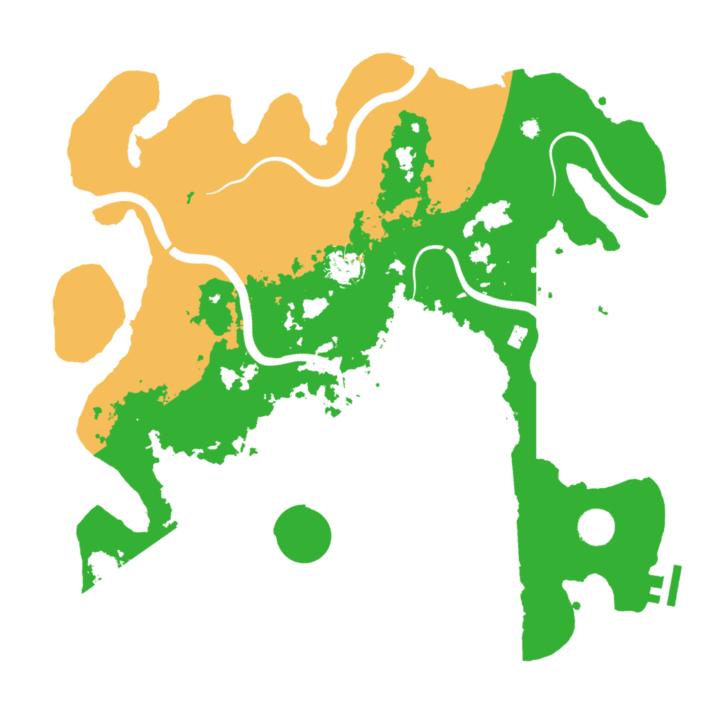 Biome Rust Map: Procedural Map, Size: 3500, Seed: 75790582