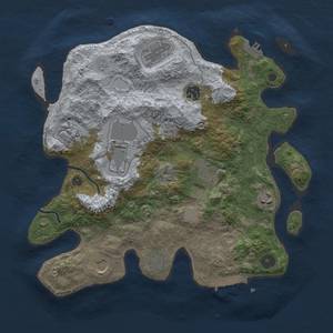 Thumbnail Rust Map: Procedural Map, Size: 3500, Seed: 896737900, 18 Monuments