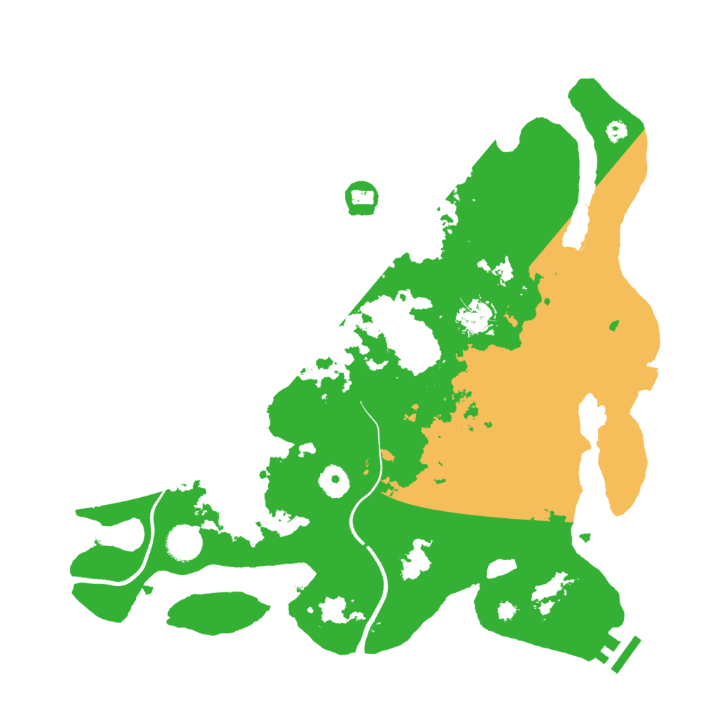 Biome Rust Map: Procedural Map, Size: 3500, Seed: 120609023