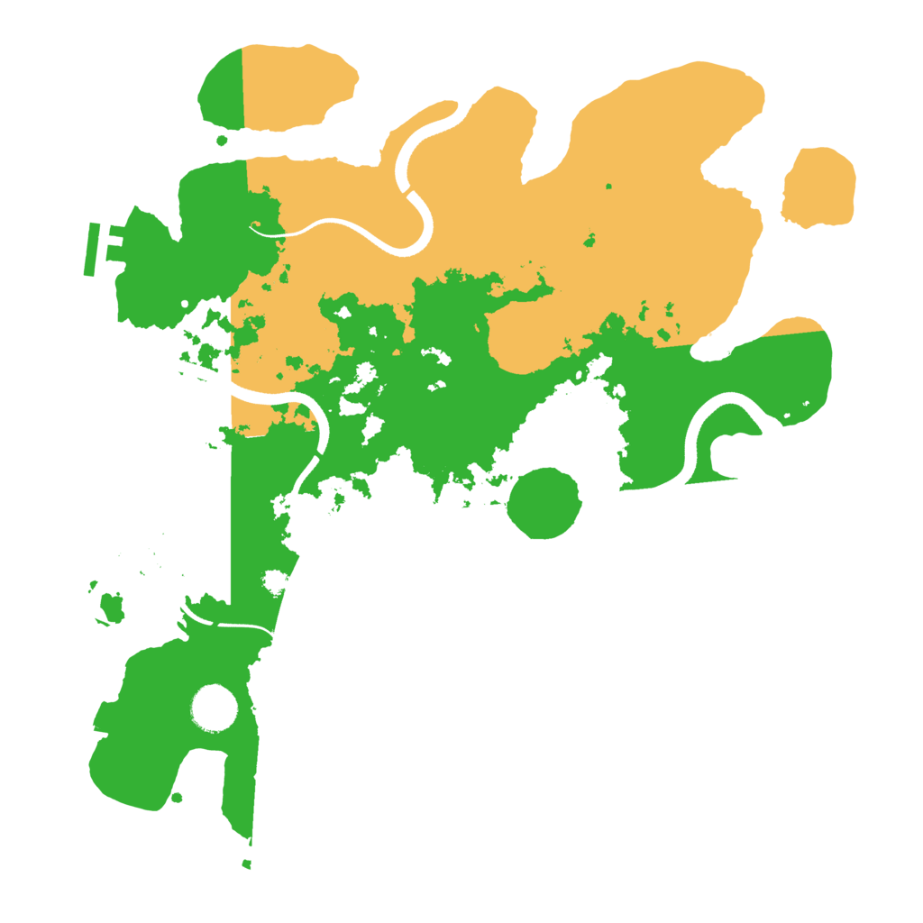 Biome Rust Map: Procedural Map, Size: 3500, Seed: 96569327