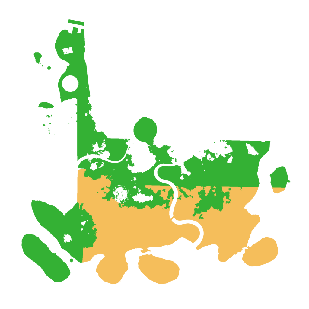 Biome Rust Map: Procedural Map, Size: 3500, Seed: 45213882