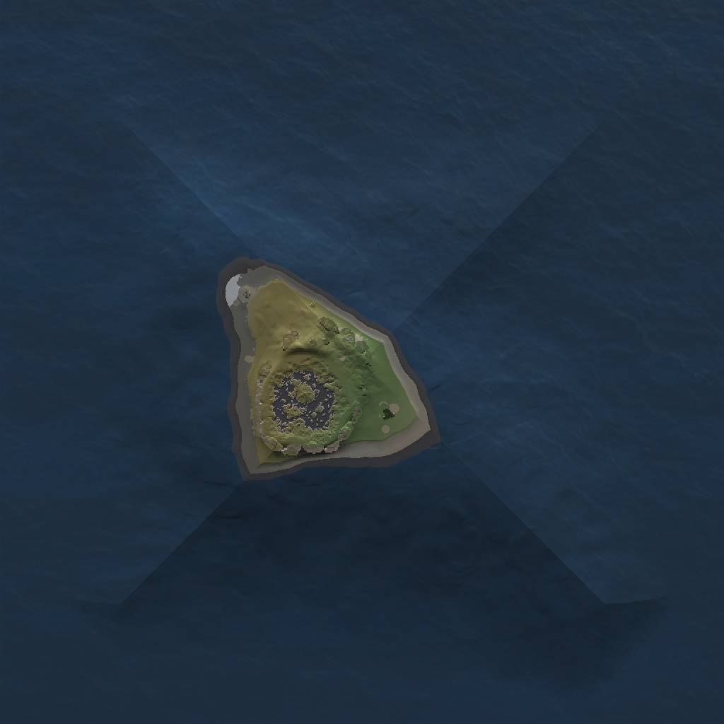 Rust Map: Procedural Map, Size: 1111, Seed: 685912, 3 Monuments