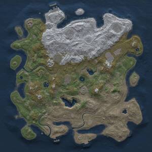 Thumbnail Rust Map: Procedural Map, Size: 4250, Seed: 892764298, 15 Monuments