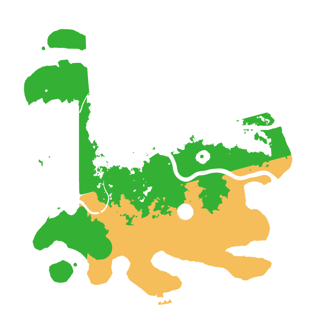 Biome Rust Map: Procedural Map, Size: 3500, Seed: 244475857