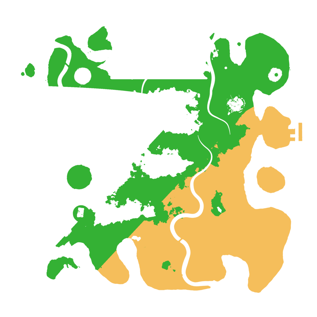 Biome Rust Map: Procedural Map, Size: 3500, Seed: 36891335