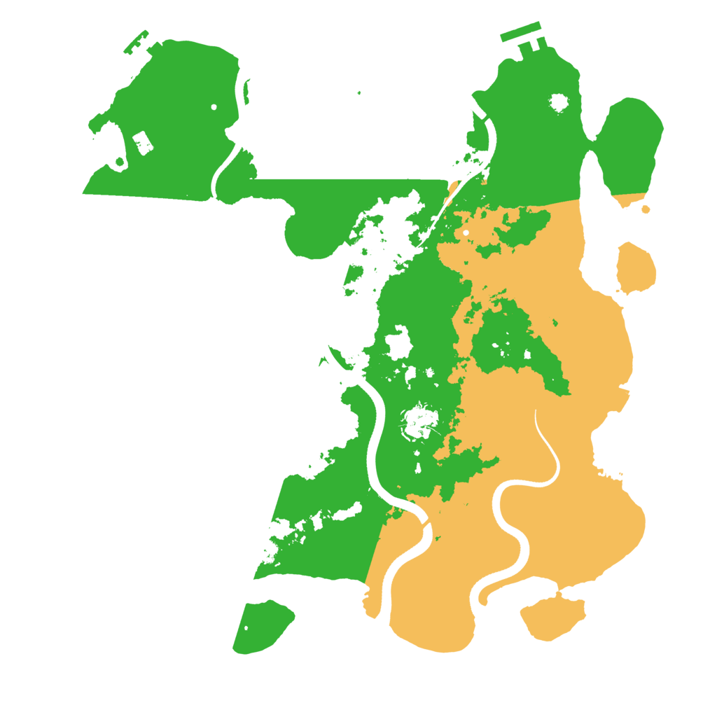 Biome Rust Map: Procedural Map, Size: 3500, Seed: 46635021