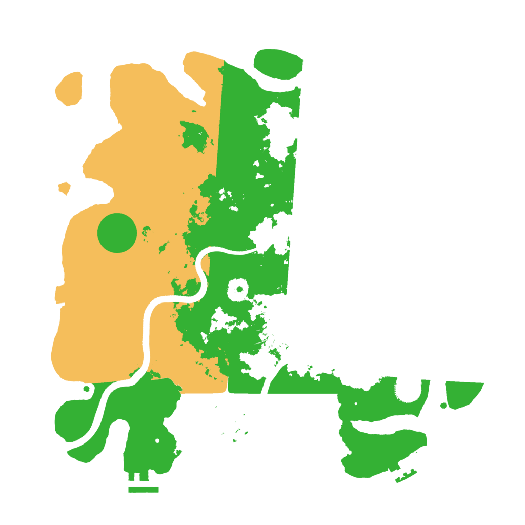 Biome Rust Map: Procedural Map, Size: 3500, Seed: 71420334