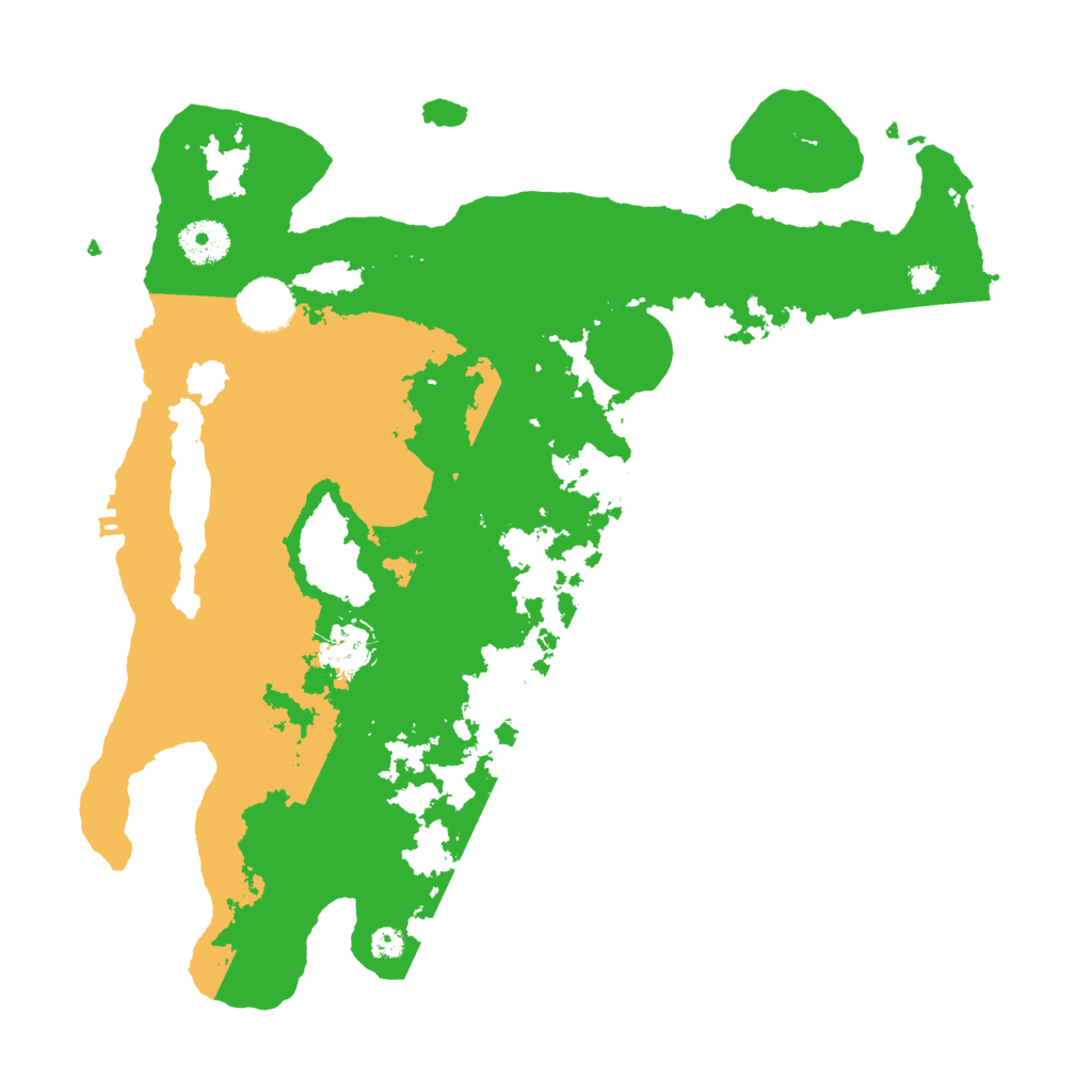 Biome Rust Map: Procedural Map, Size: 3500, Seed: 63211451