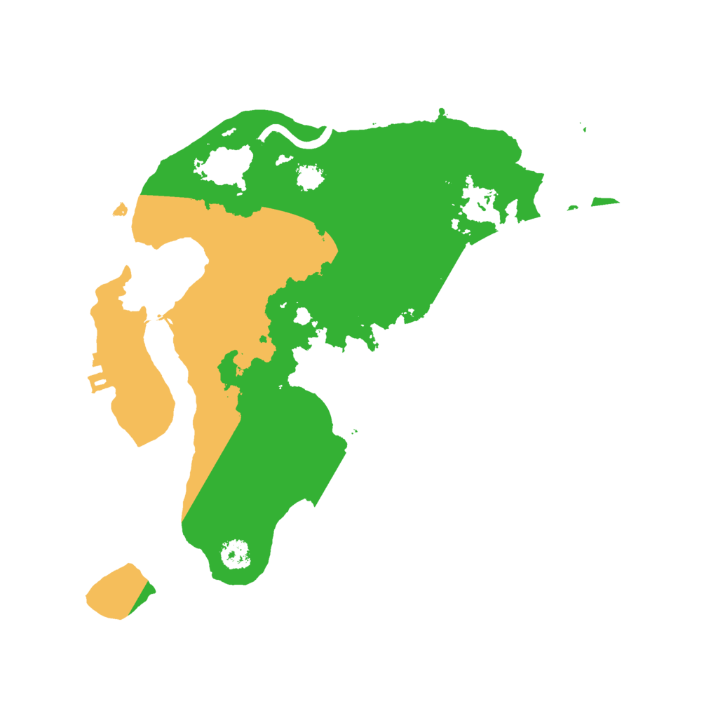 Biome Rust Map: Procedural Map, Size: 2500, Seed: 7651349