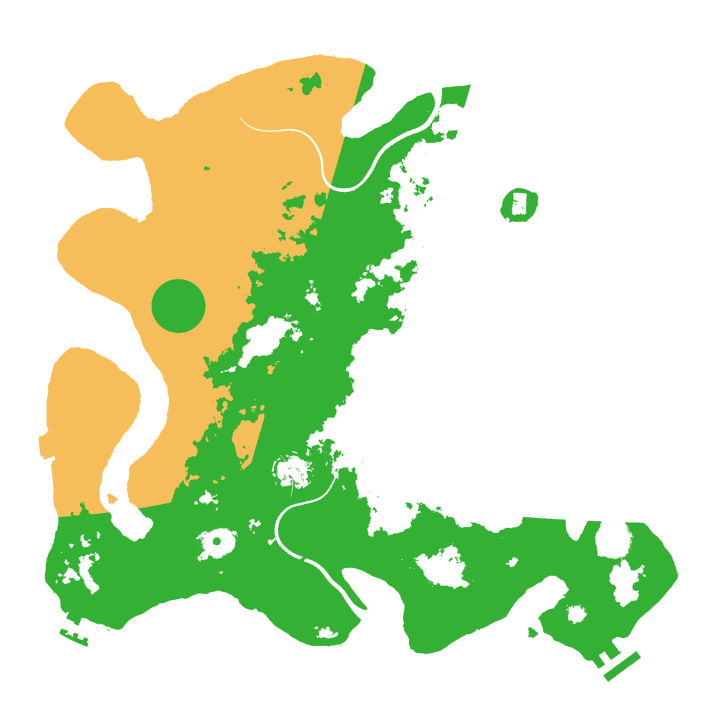 Biome Rust Map: Procedural Map, Size: 3500, Seed: 488498216