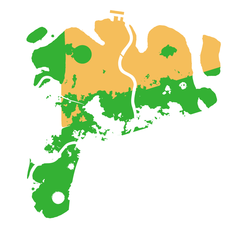 Biome Rust Map: Procedural Map, Size: 3500, Seed: 83627960