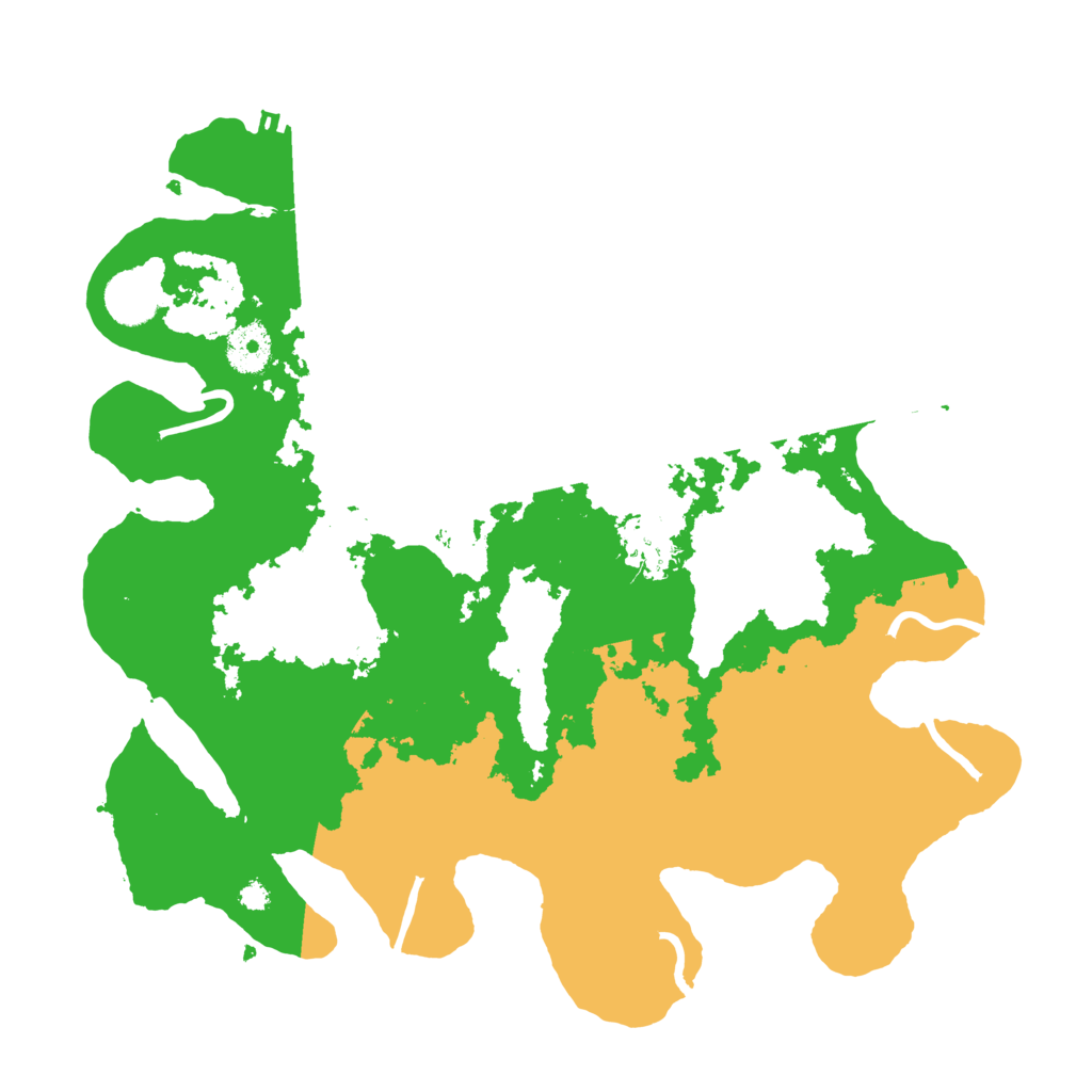 Biome Rust Map: Procedural Map, Size: 3500, Seed: 25856277