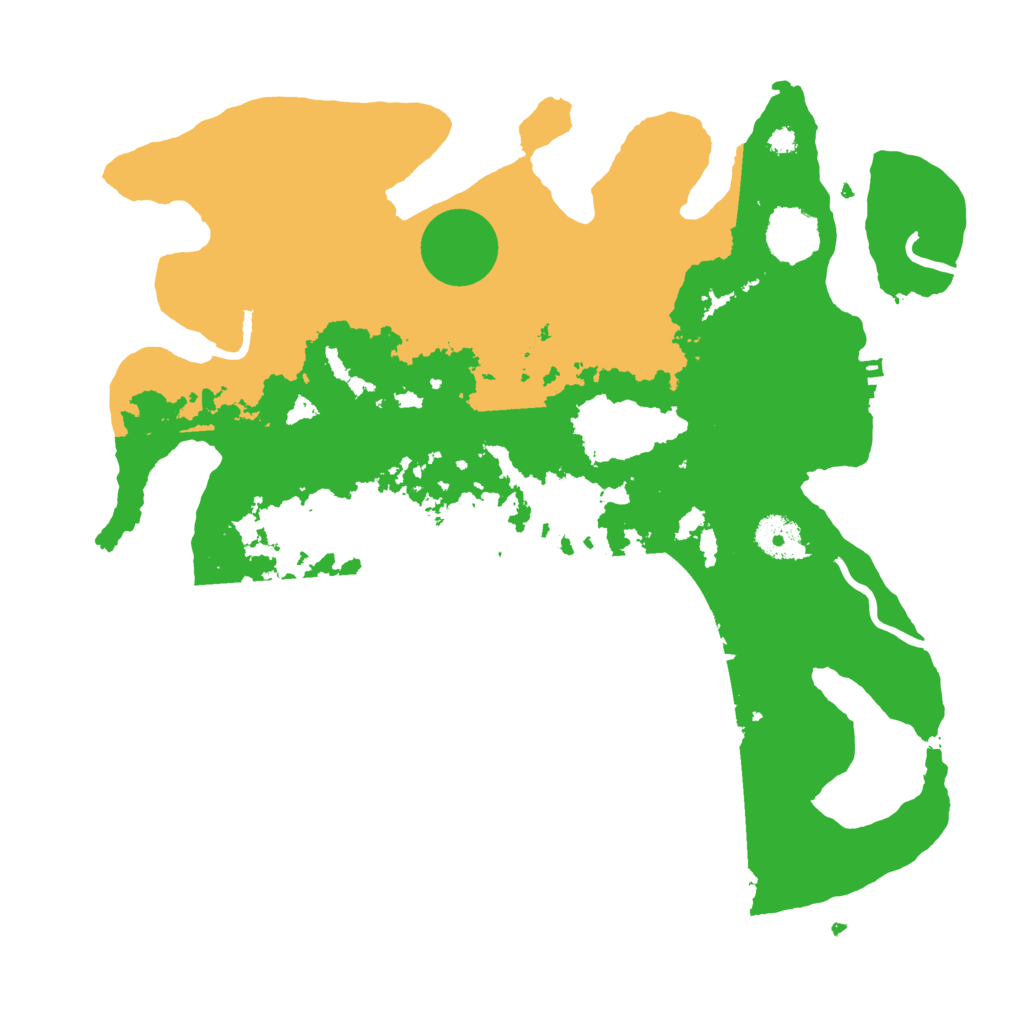 Biome Rust Map: Procedural Map, Size: 3500, Seed: 40982347