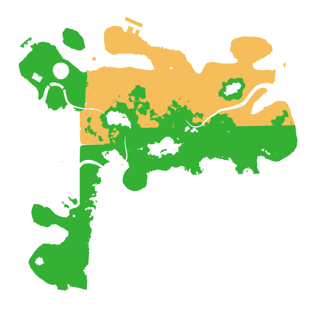 Biome Rust Map: Procedural Map, Size: 3500, Seed: 58516088