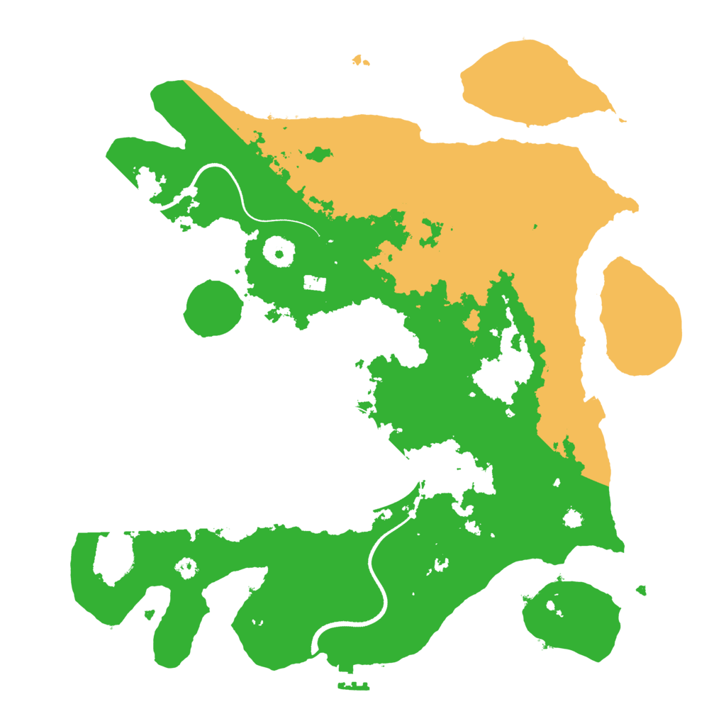Biome Rust Map: Procedural Map, Size: 3500, Seed: 594940434