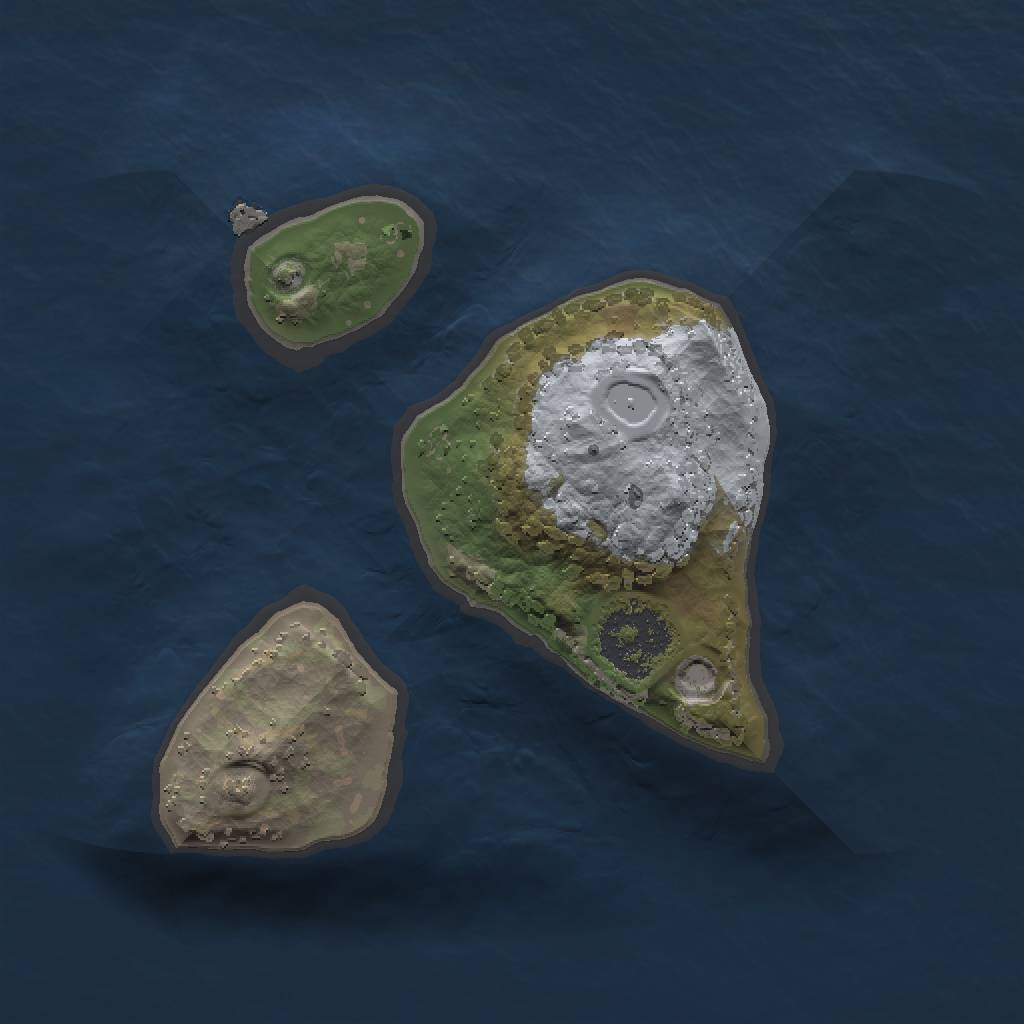 Rust Map: Procedural Map, Size: 1500, Seed: 881021511, 4 Monuments