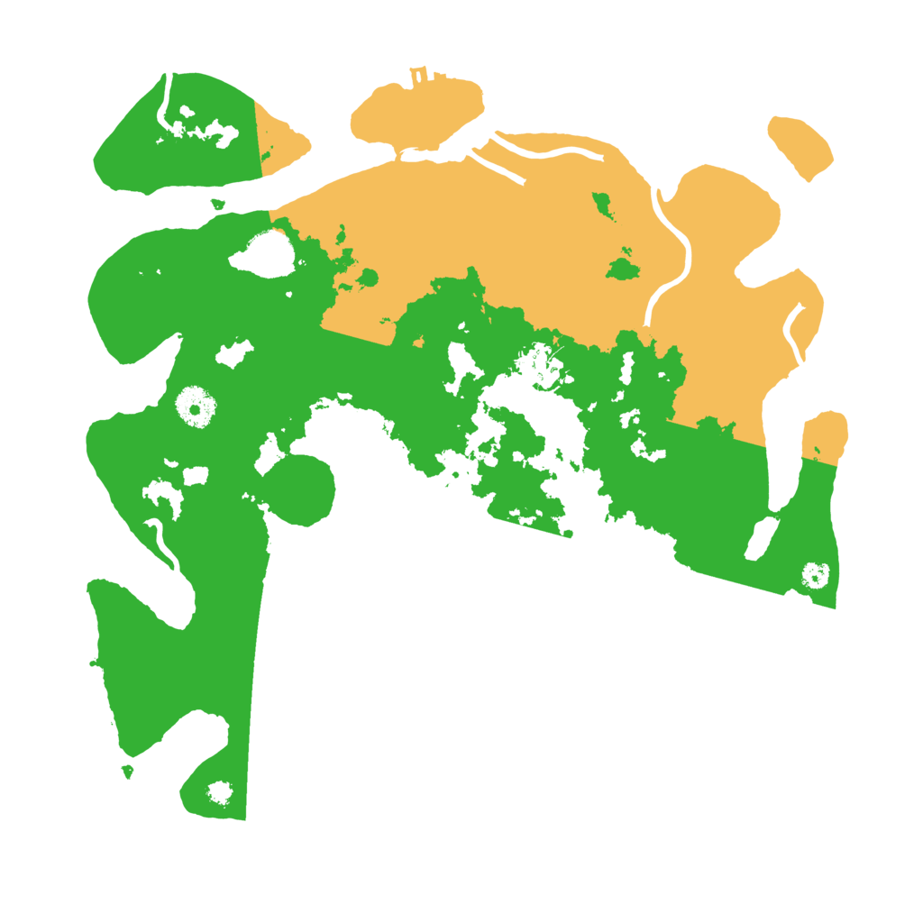 Biome Rust Map: Procedural Map, Size: 3500, Seed: 77776