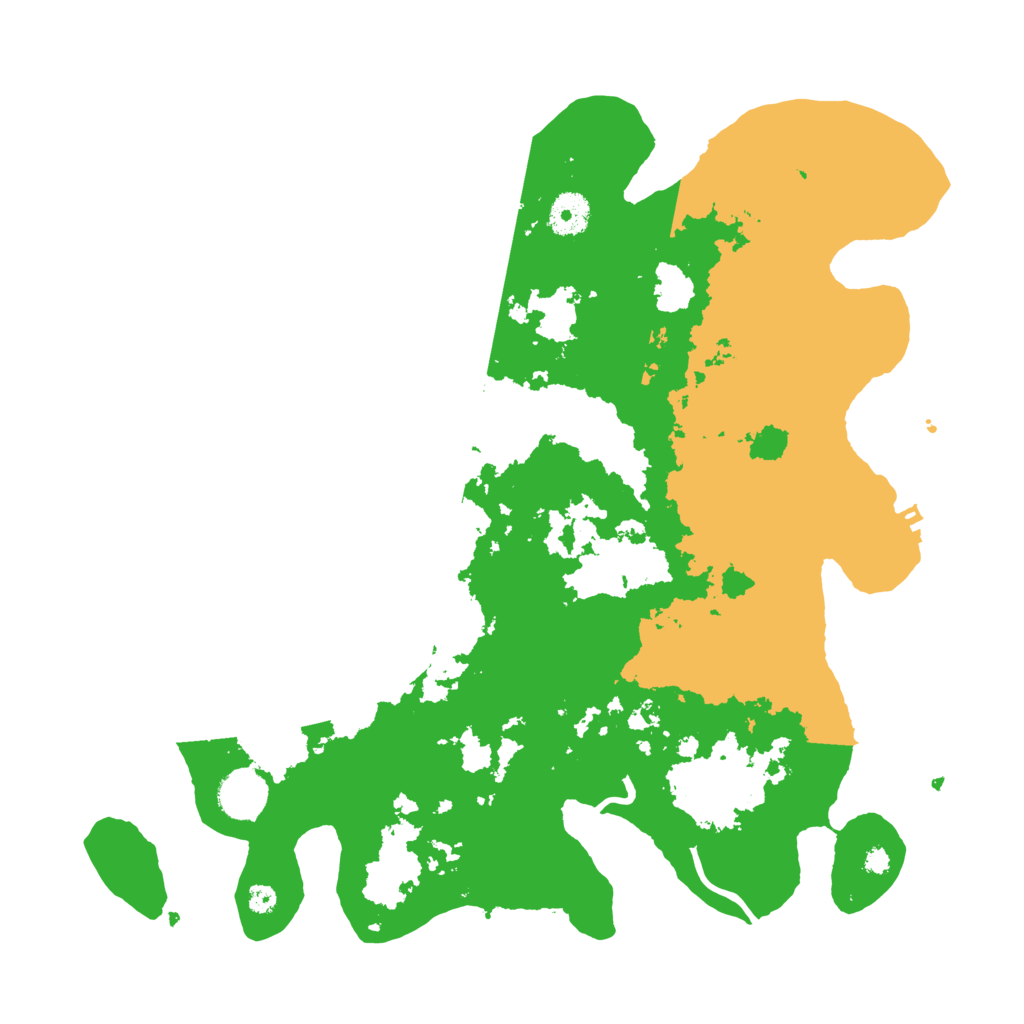 Biome Rust Map: Procedural Map, Size: 3700, Seed: 39472709
