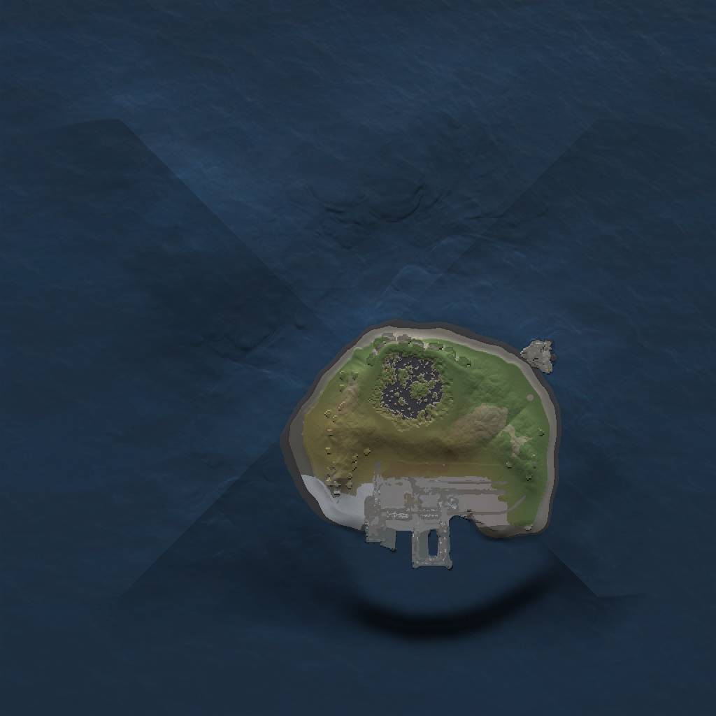 Rust Map: Procedural Map, Size: 1111, Seed: 756422, 4 Monuments