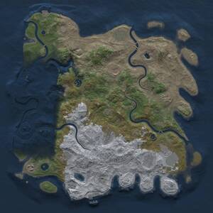 Thumbnail Rust Map: Procedural Map, Size: 4250, Seed: 8963777, 16 Monuments