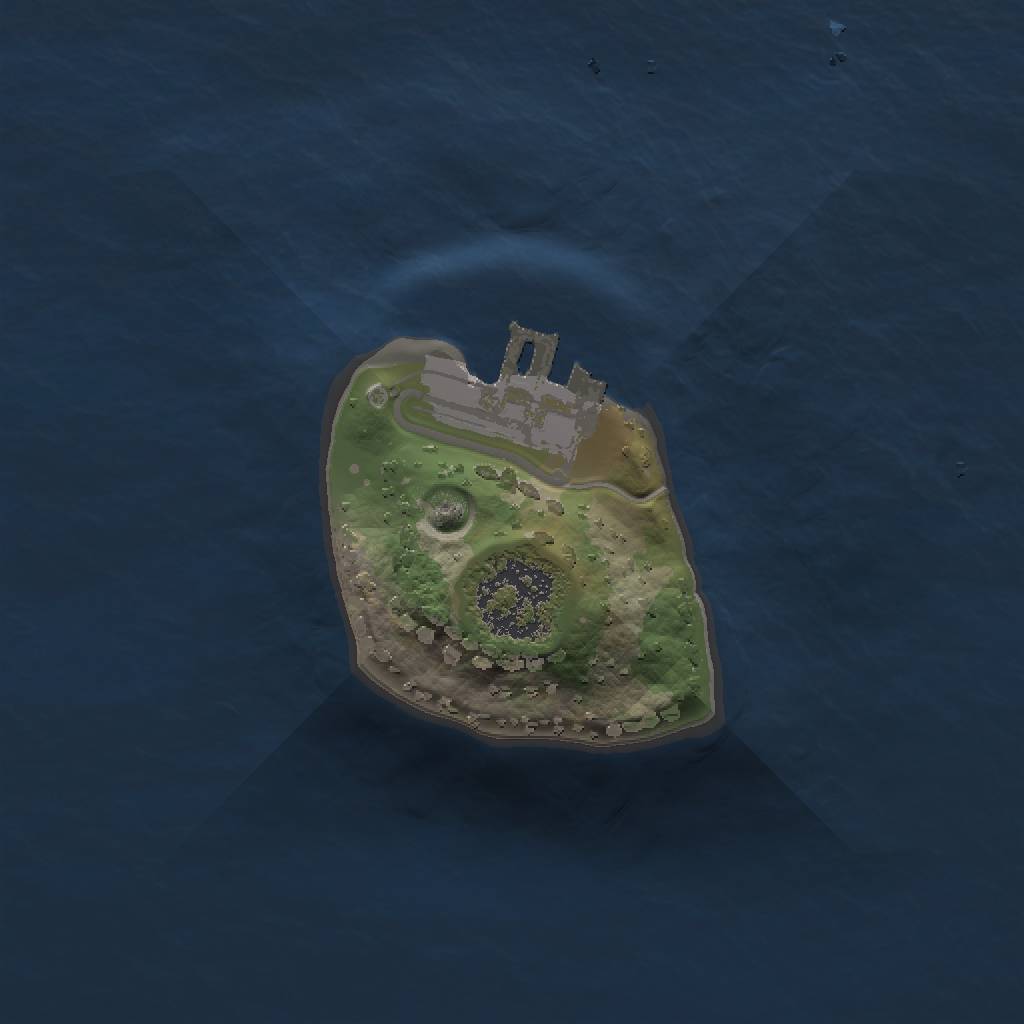 Rust Map: Procedural Map, Size: 1250, Seed: 51754287, 5 Monuments