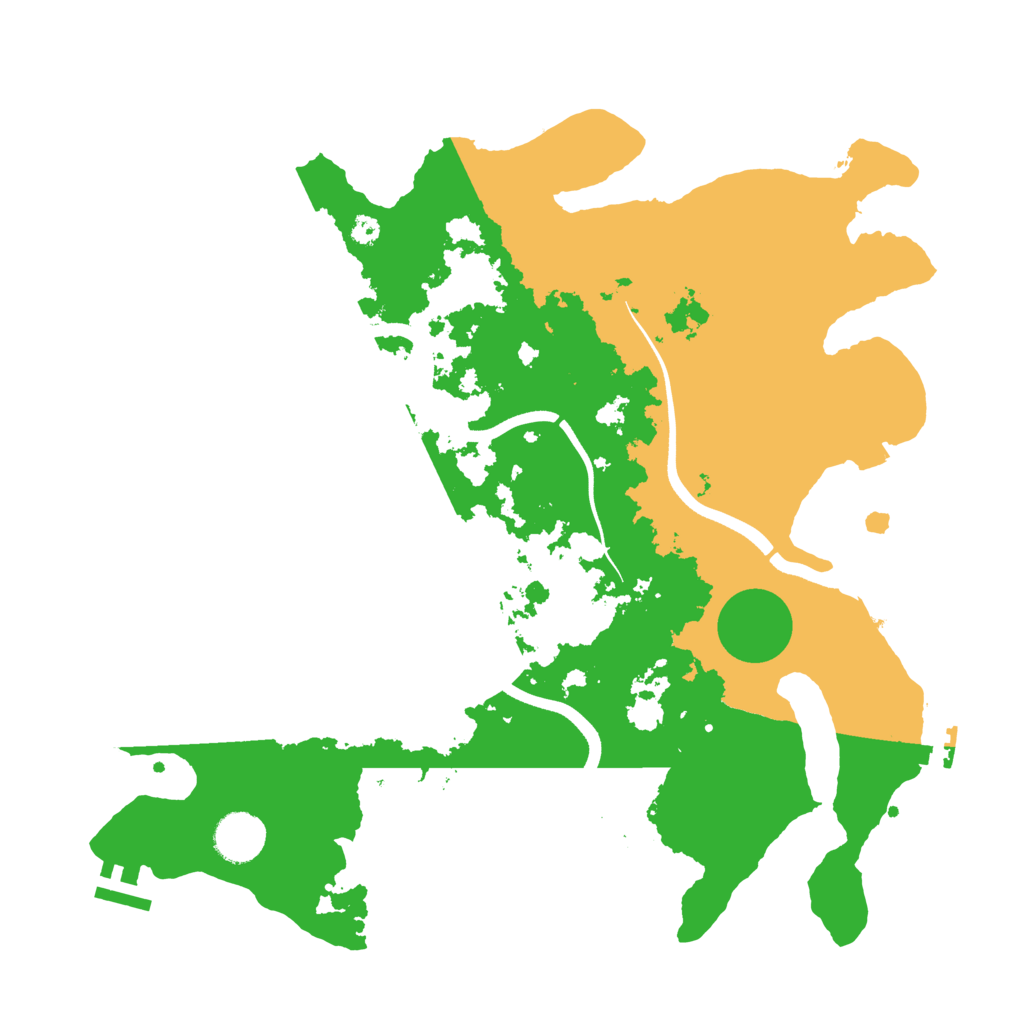 Biome Rust Map: Procedural Map, Size: 3650, Seed: 70538365
