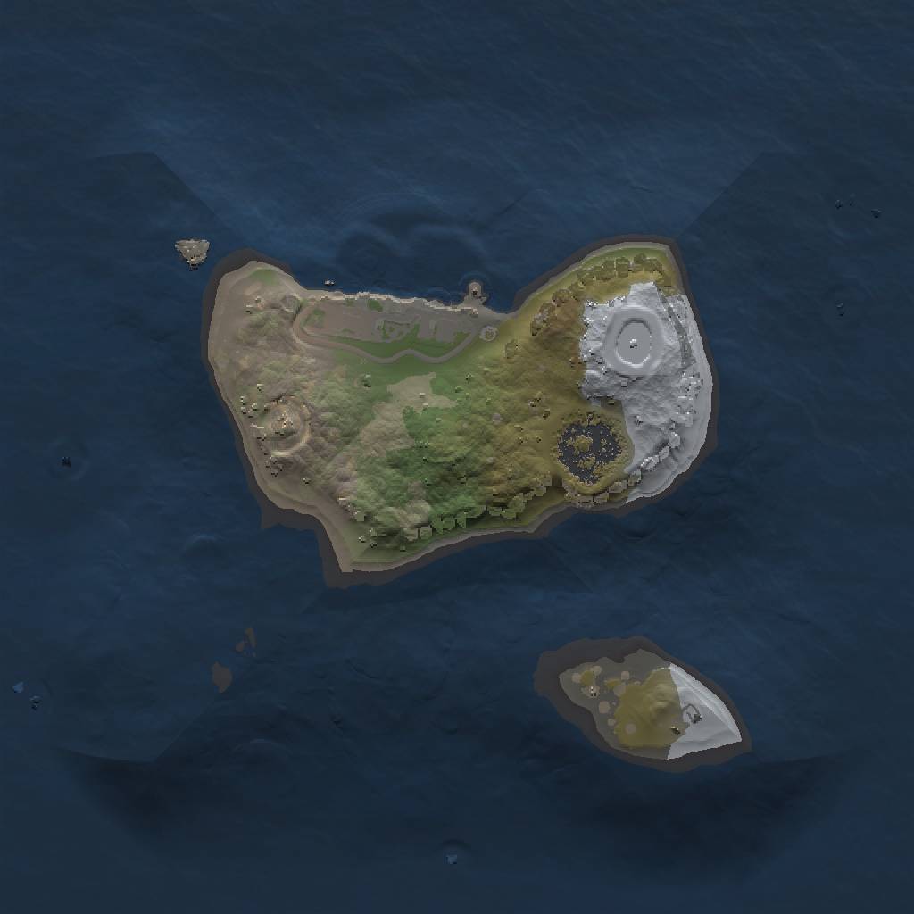 Rust Map: Procedural Map, Size: 1500, Seed: 521372, 5 Monuments