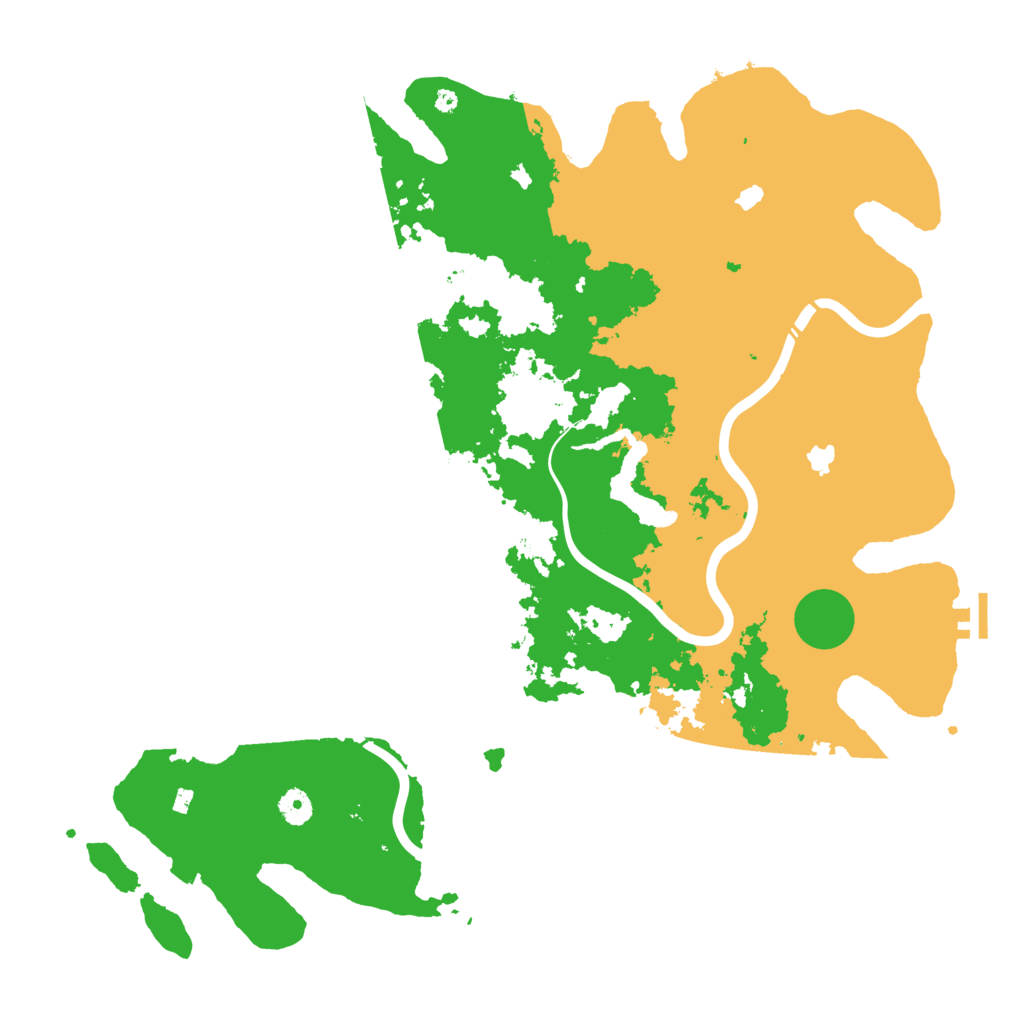 Biome Rust Map: Procedural Map, Size: 4500, Seed: 13841