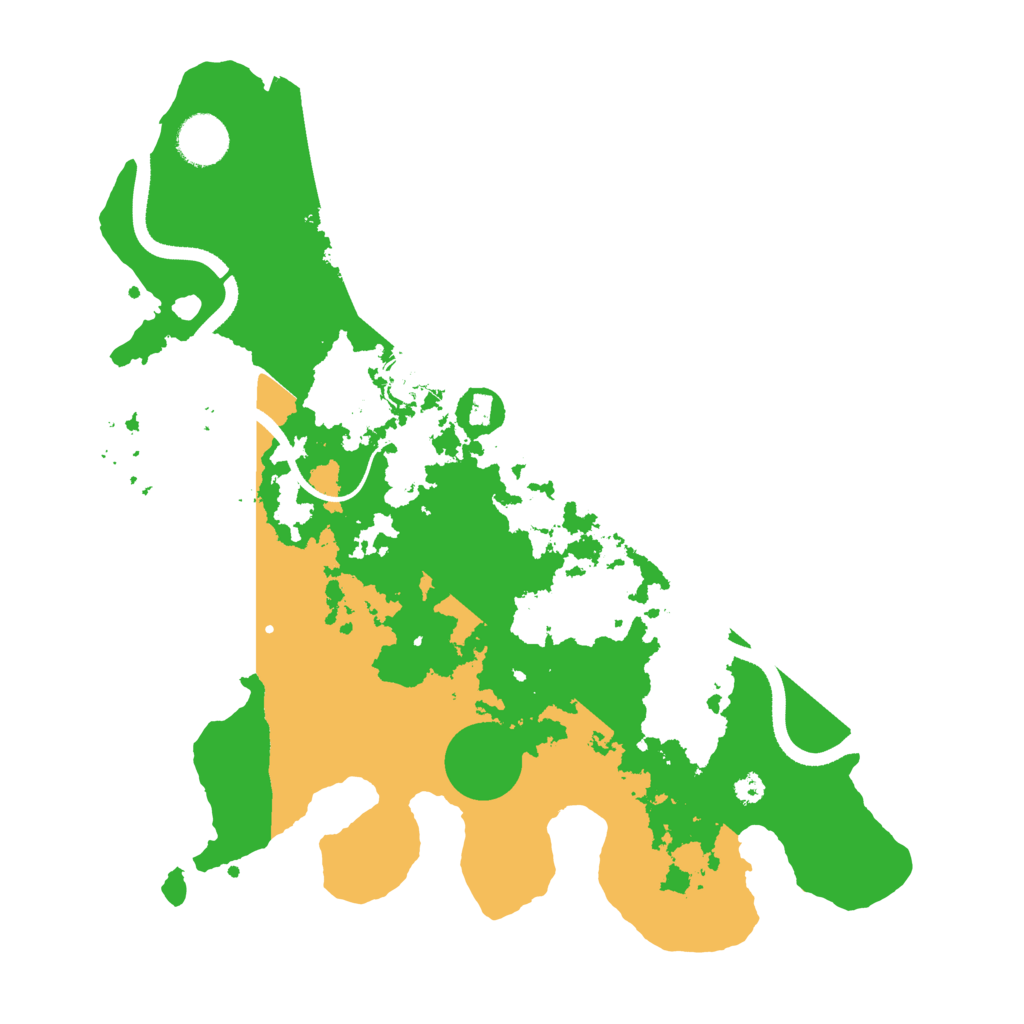 Biome Rust Map: Procedural Map, Size: 3500, Seed: 69697474