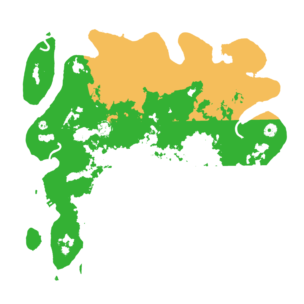 Biome Rust Map: Procedural Map, Size: 3500, Seed: 14604750