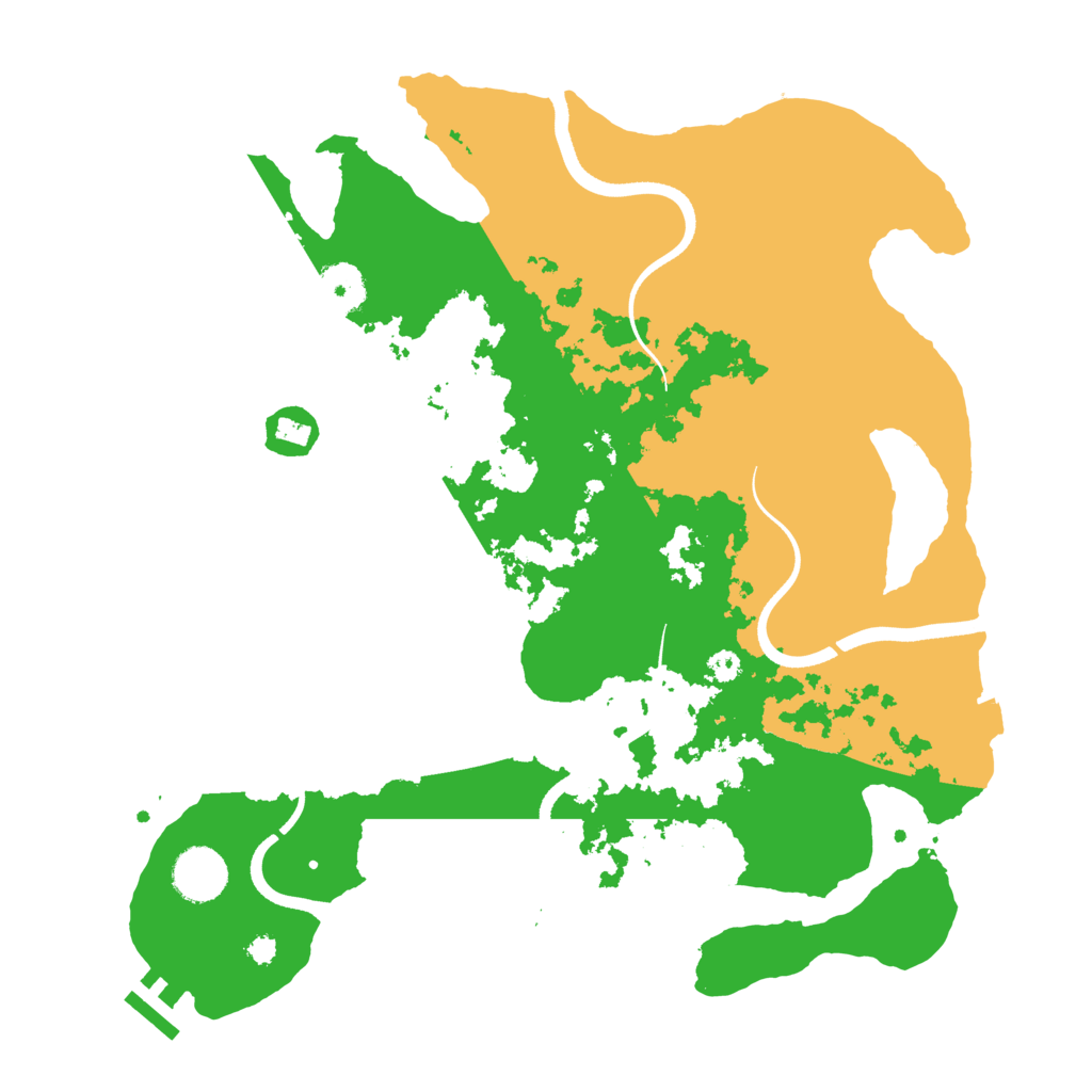 Biome Rust Map: Procedural Map, Size: 3500, Seed: 324567321