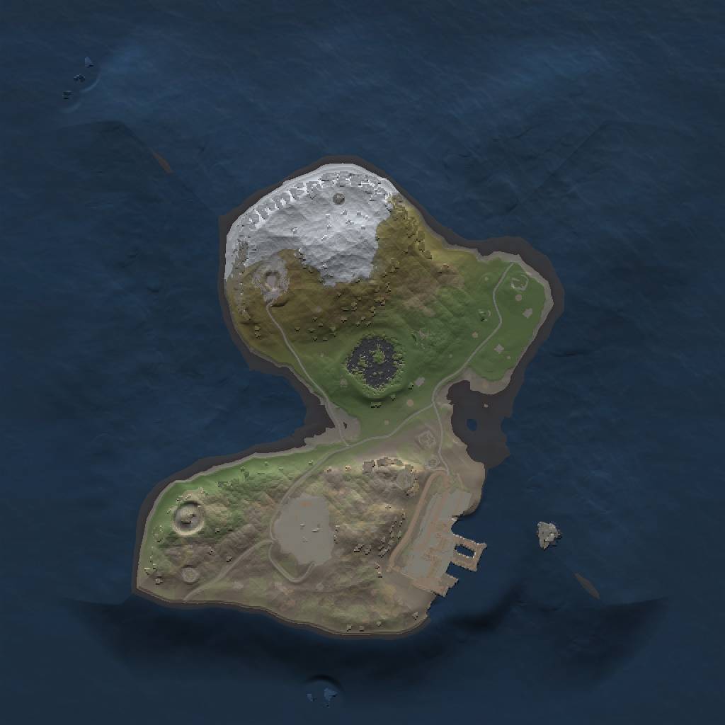 Rust Map: Procedural Map, Size: 1500, Seed: 648068645, 5 Monuments