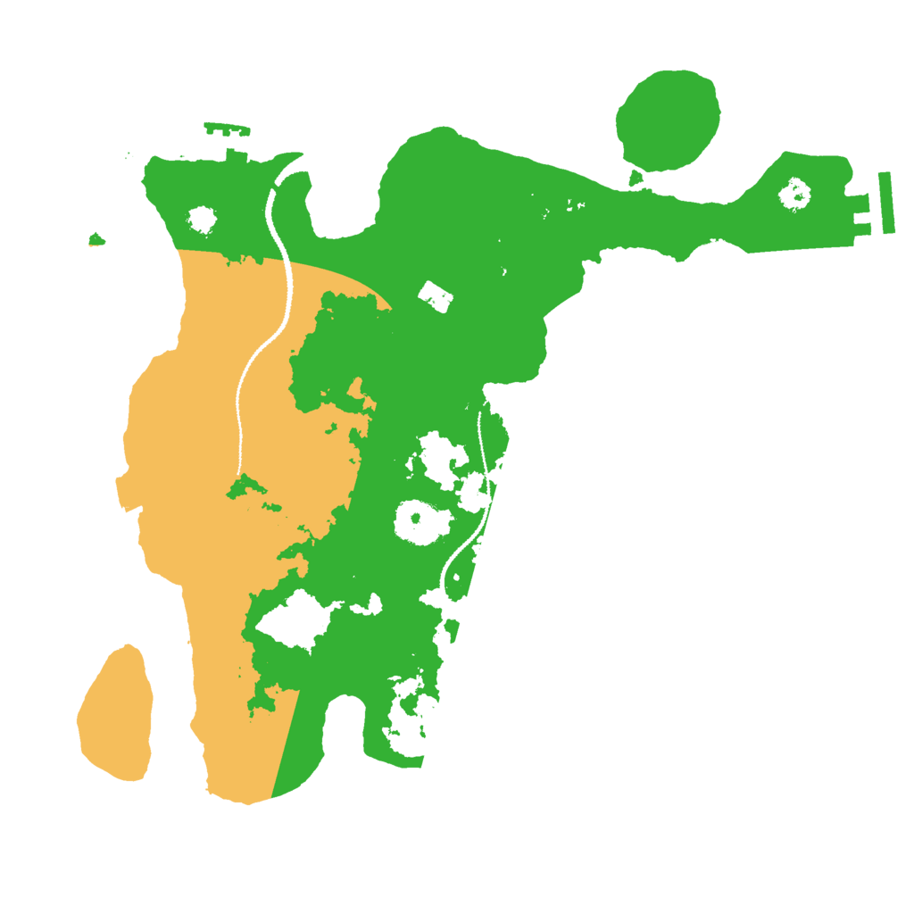 Biome Rust Map: Procedural Map, Size: 3000, Seed: 838708753