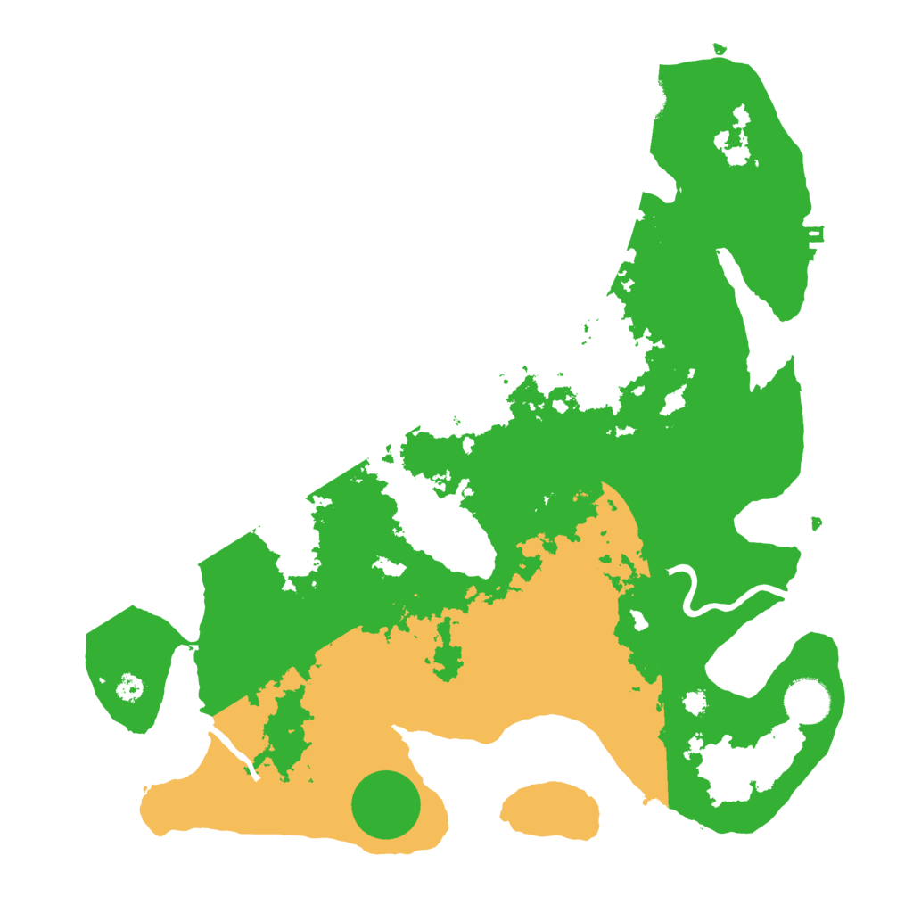 Biome Rust Map: Procedural Map, Size: 3500, Seed: 33799682