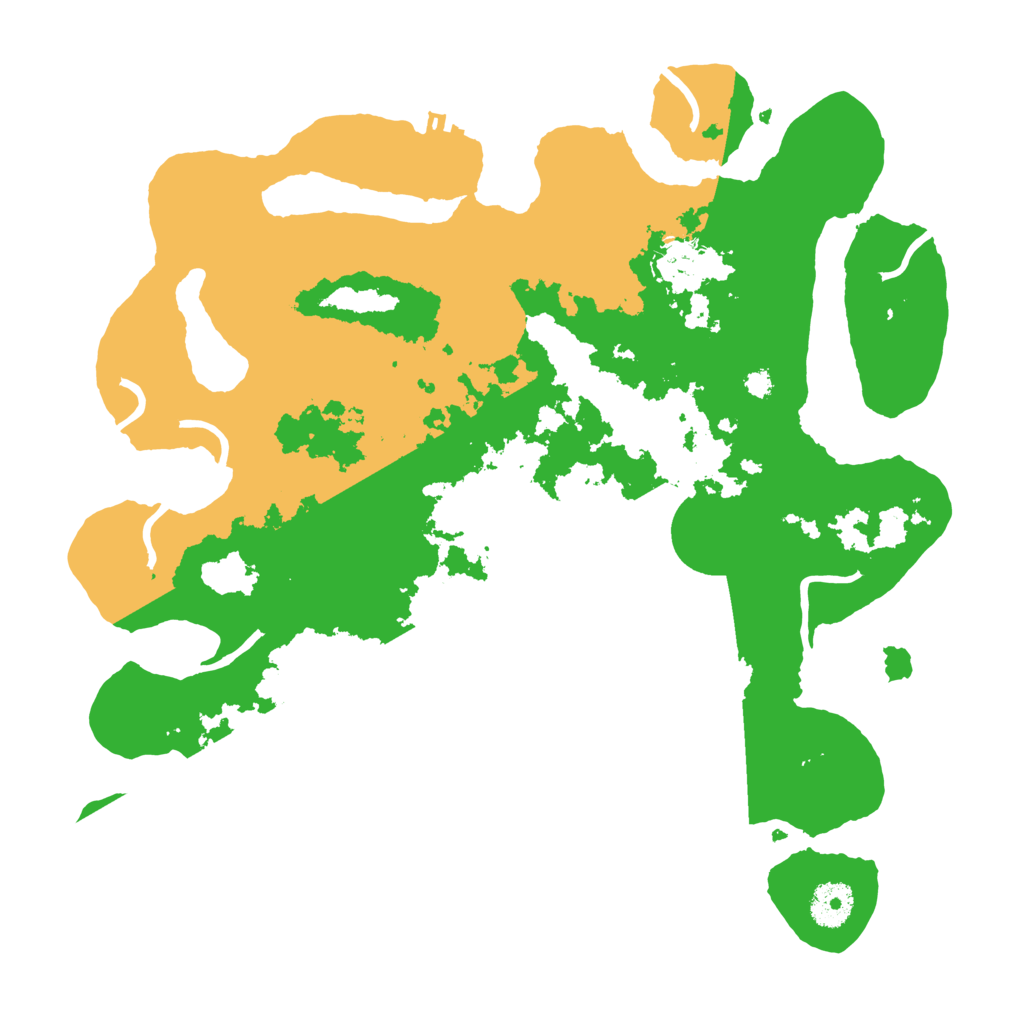 Biome Rust Map: Procedural Map, Size: 3500, Seed: 9317457