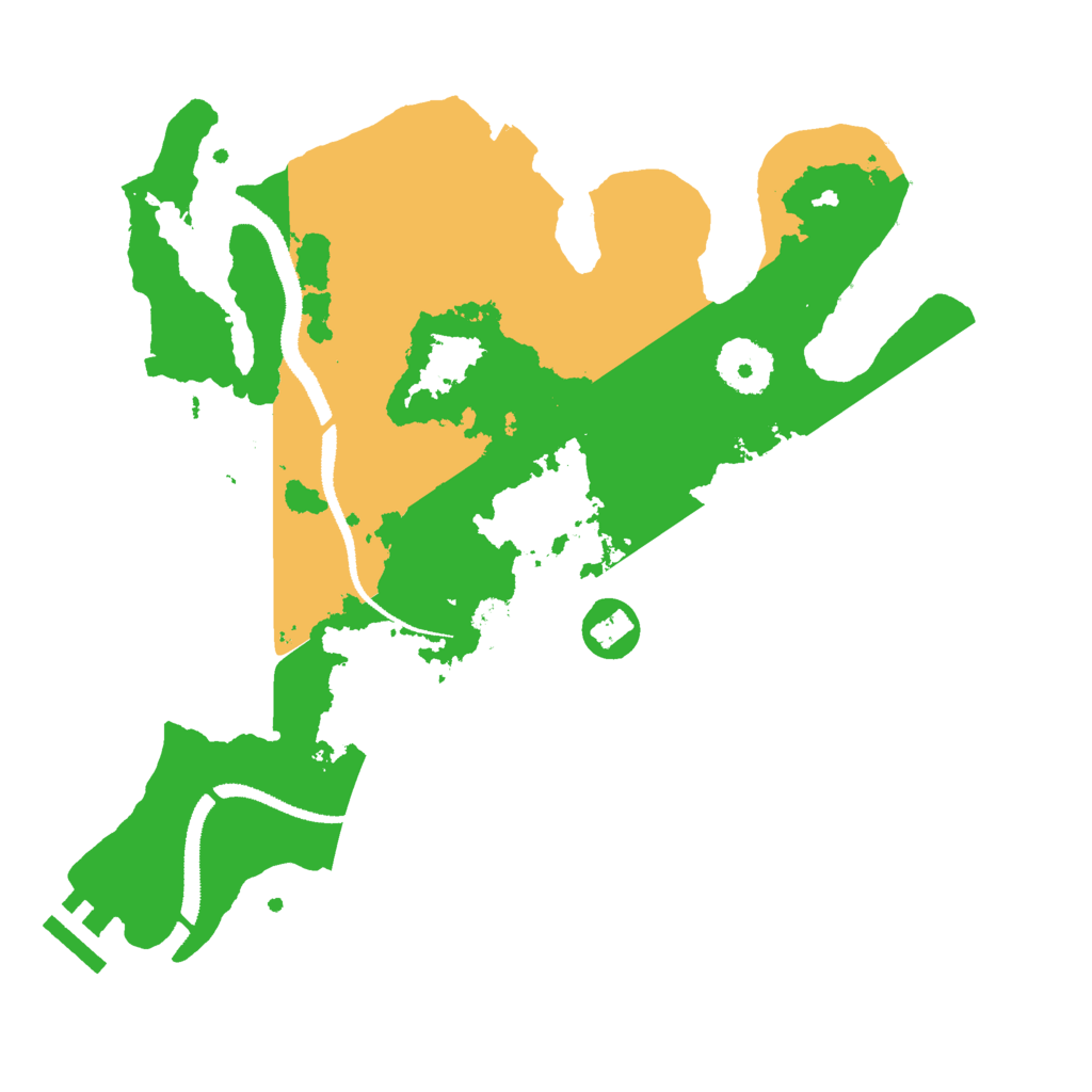 Biome Rust Map: Procedural Map, Size: 3000, Seed: 23617