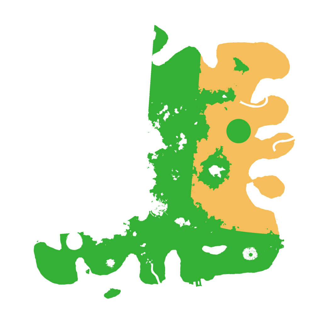 Biome Rust Map: Procedural Map, Size: 3500, Seed: 30399868