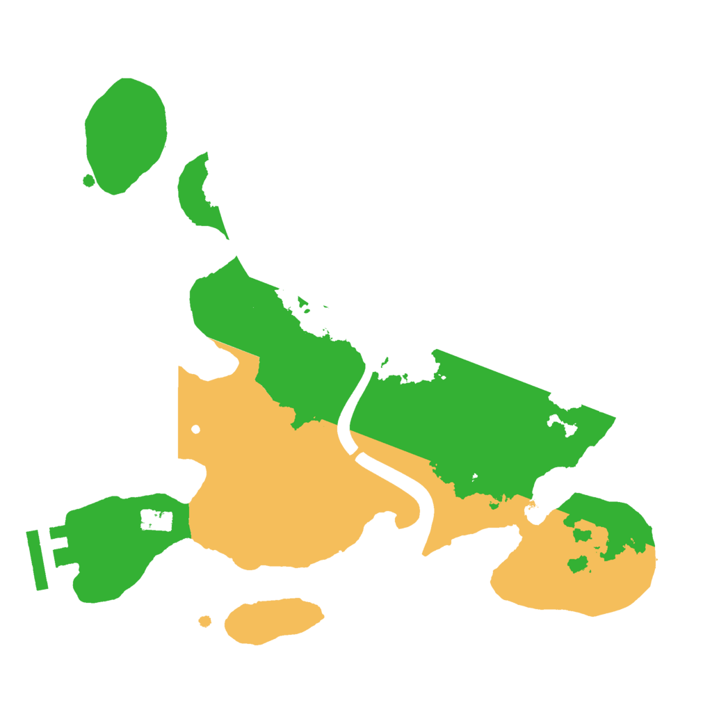 Biome Rust Map: Procedural Map, Size: 2400, Seed: 18436572