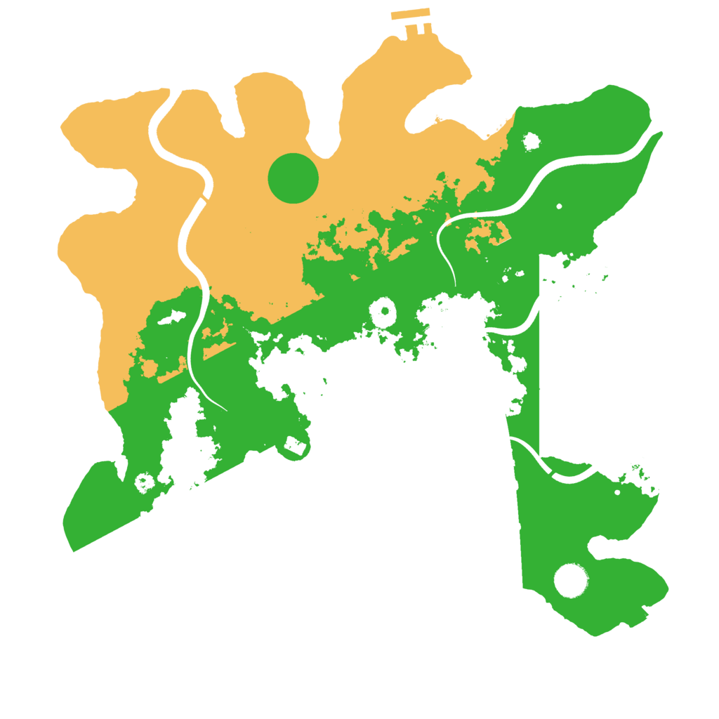 Biome Rust Map: Procedural Map, Size: 3750, Seed: 6735