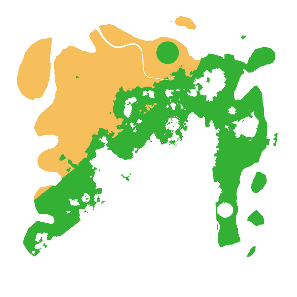 Biome Rust Map: Procedural Map, Size: 3500, Seed: 84872716