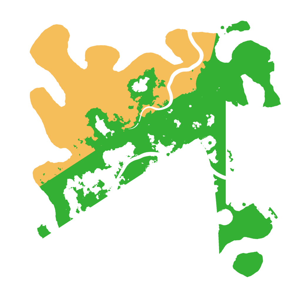 Biome Rust Map: Procedural Map, Size: 3500, Seed: 24683504