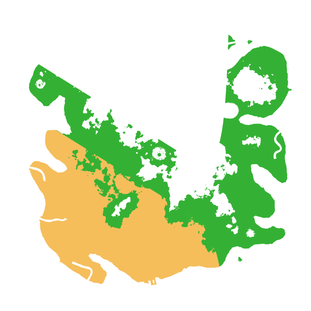 Biome Rust Map: Procedural Map, Size: 3500, Seed: 57753095