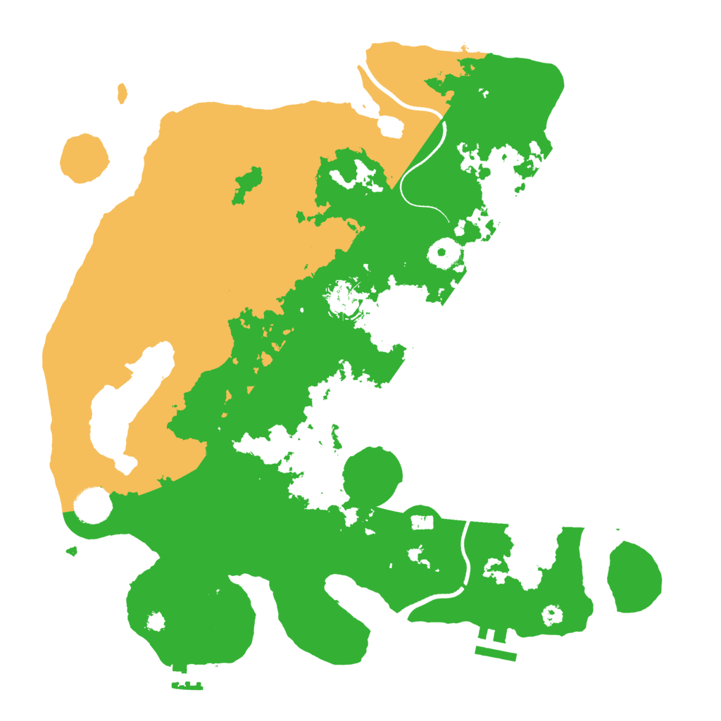 Biome Rust Map: Procedural Map, Size: 3500, Seed: 96150251