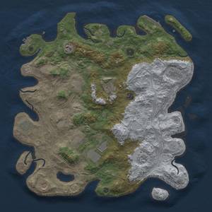 Thumbnail Rust Map: Procedural Map, Size: 4250, Seed: 338264027, 18 Monuments