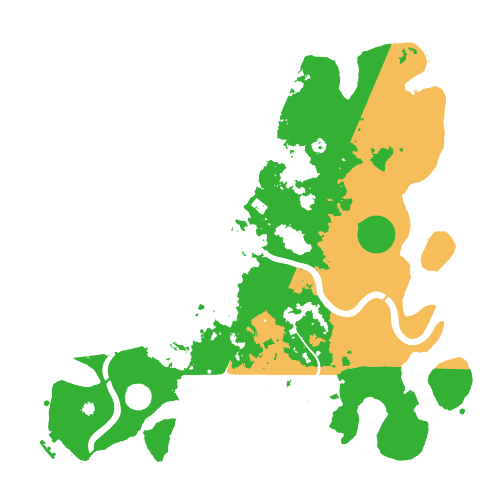 Biome Rust Map: Procedural Map, Size: 3500, Seed: 97848552