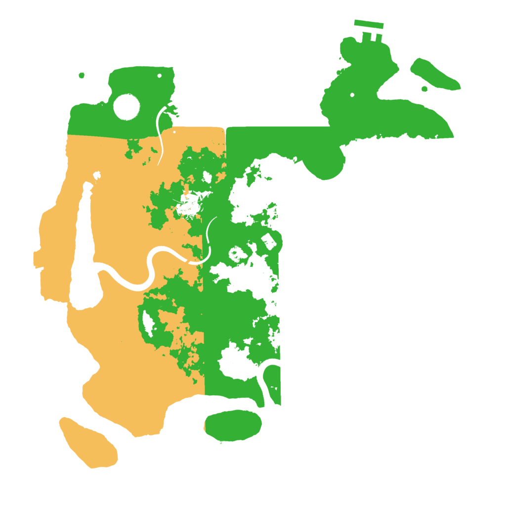 Biome Rust Map: Procedural Map, Size: 3500, Seed: 52874004
