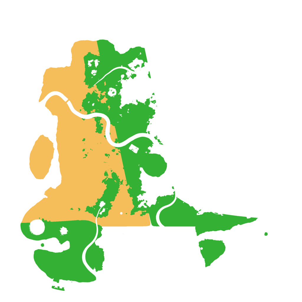 Biome Rust Map: Procedural Map, Size: 3500, Seed: 86389104